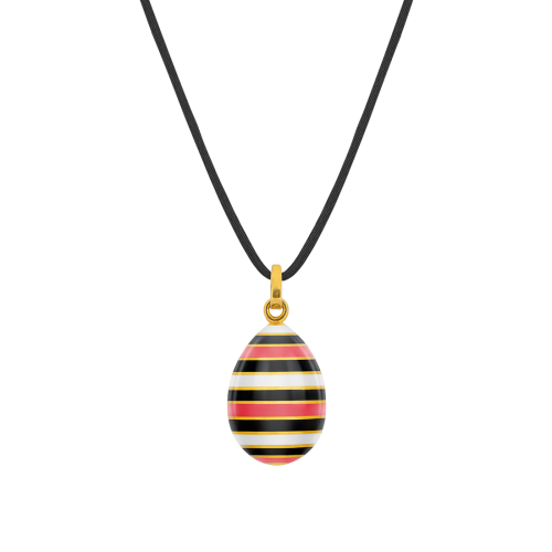 Easter Egg pendant EGGS IN STRIPES